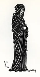 Ellen Terry as Rosamund de Clifford in a production at the Lyceum Theatre, London, of the poetic drama 